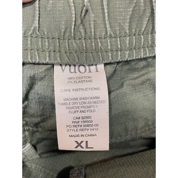 Vuori Ripstop Drawstring Jogger Pants Climbing Olive Green Men’s Size X-Large - Picture 12 of 16